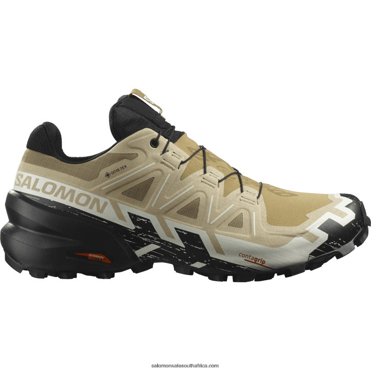 Salomon Mens Trail Running Shoes - Speedcross 6 Gore-Tex JV8B481466 Kelp/Black/Vanilla Ice