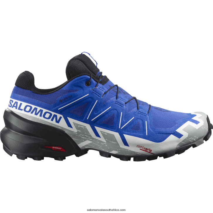 Salomon Mens Trail Running Shoes - Speedcross 6 Gore-Tex JV8B481467 Nautical Blue/Black/White