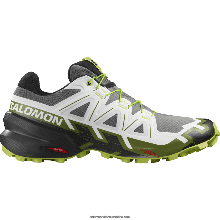 Salomon Mens Trail Running Shoes - Speedcross 6 JV8B481457 Black/White/Acid Lime