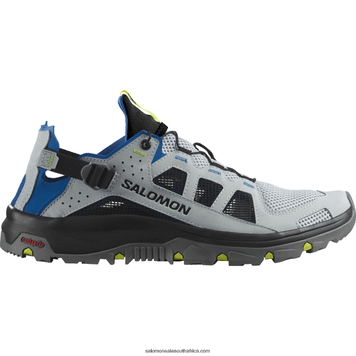 Salomon Mens Water Shoes - Techamphibian 5 JV8B481 Pearl Blue/Lapis Blue/Safety Yellow