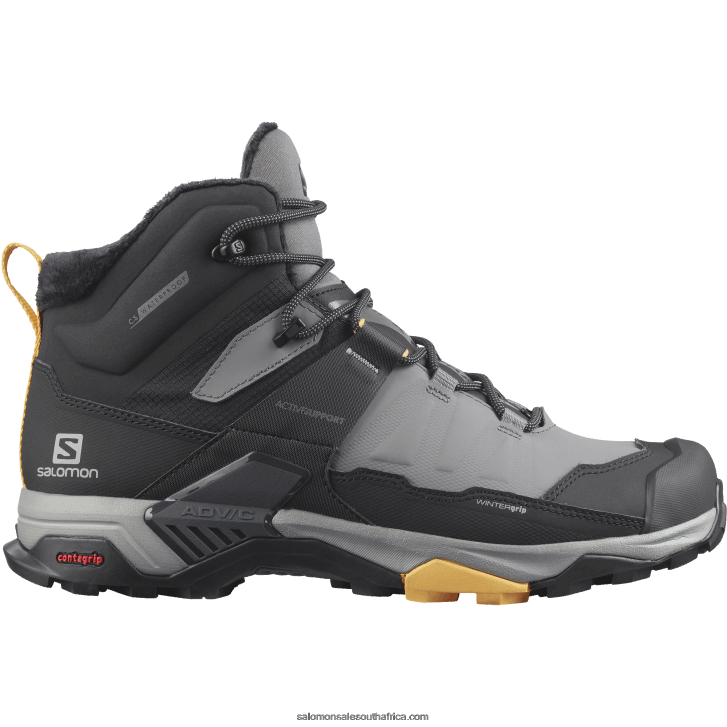 Salomon Mens Winter Boots - X Ultra 4 Mid Winter Thinsulate Clima Waterproof JV8B481080 Quiet Shade/Black/Warm Apricot