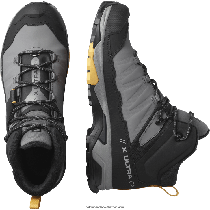 Salomon Men\s Winter Boots - X Ultra 4 Mid Winter Thinsulate Clima Waterproof JV8B481080 Quiet Shade/Black/Warm Apricot