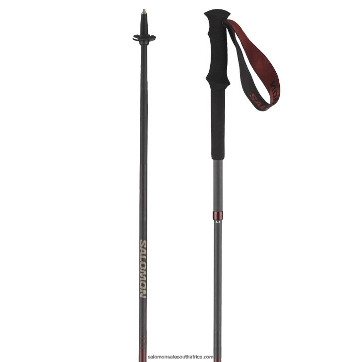 Salomon Womens 4 season Poles - Quest Carbon Foldable JV8B48994 Madder