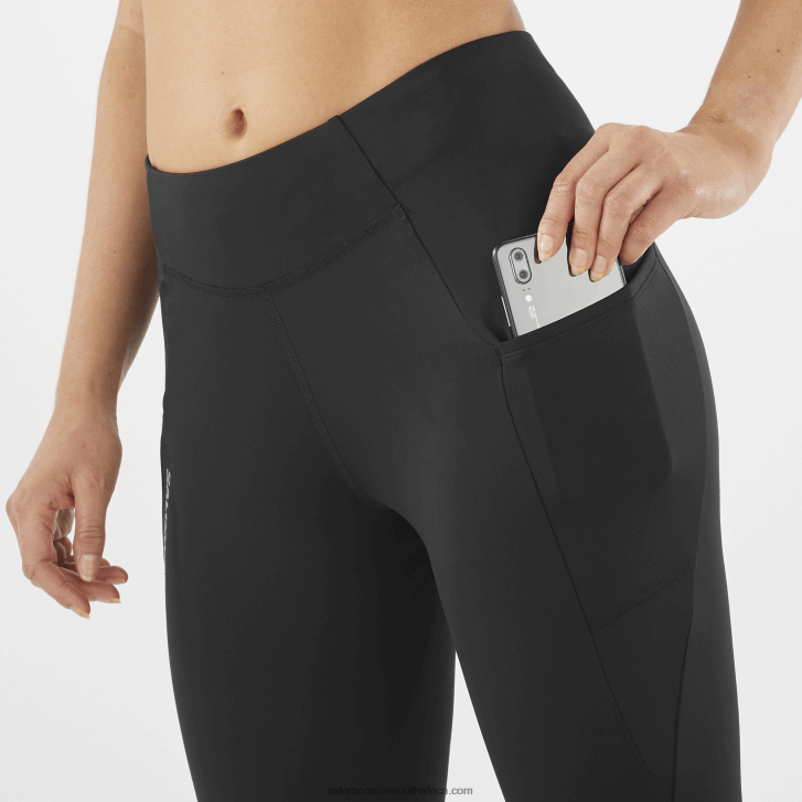 Salomon Women\s 5/6 Tights - Cross Run 25 JV8B481159 Deep Black
