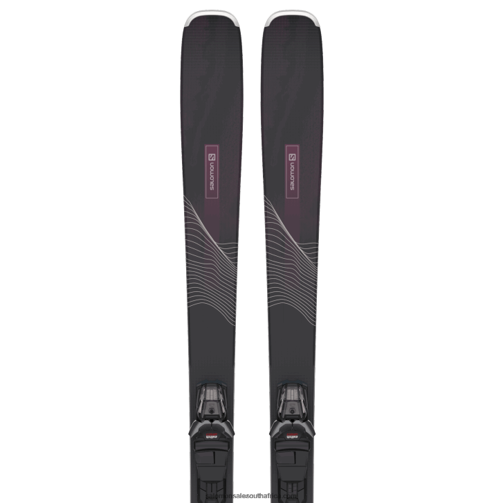 Salomon Womens All-Mountain Ski Package - Stance 84 (And M11) JV8B481285 Black/Bordeau
