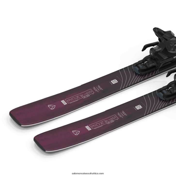 Salomon Women\s All-Mountain Ski Package - Stance 84 (And M11) JV8B481285 Black/Bordeau