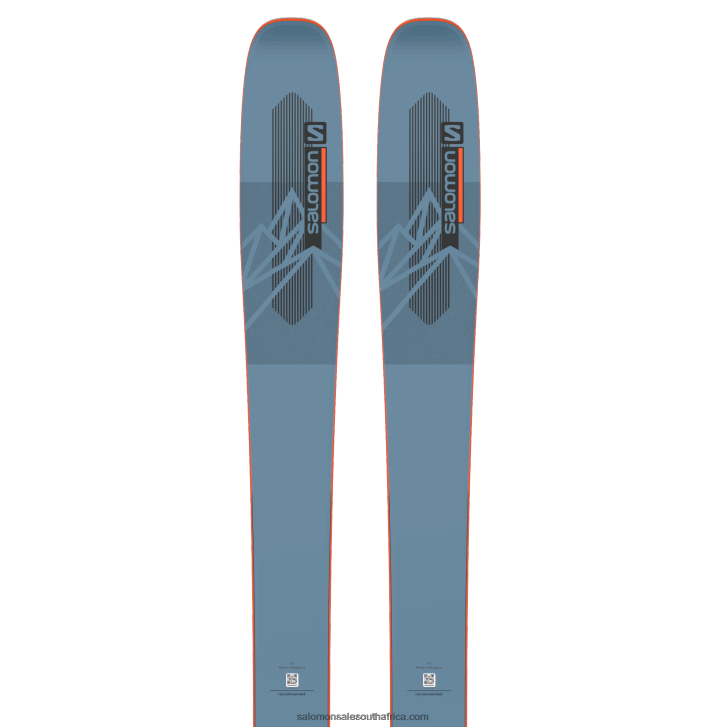 Salomon Womens All-Mountain Skis - Qst 98 JV8B481014 Copen Blue/Flame/Black