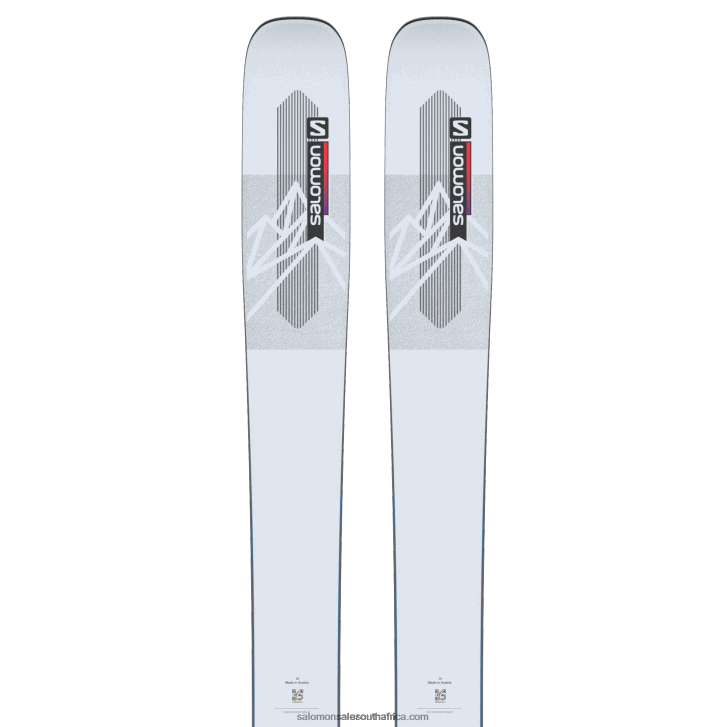 Salomon Womens All-Mountain Skis - Qst Blank JV8B481000 Illusion Blue/Red/Process Blue