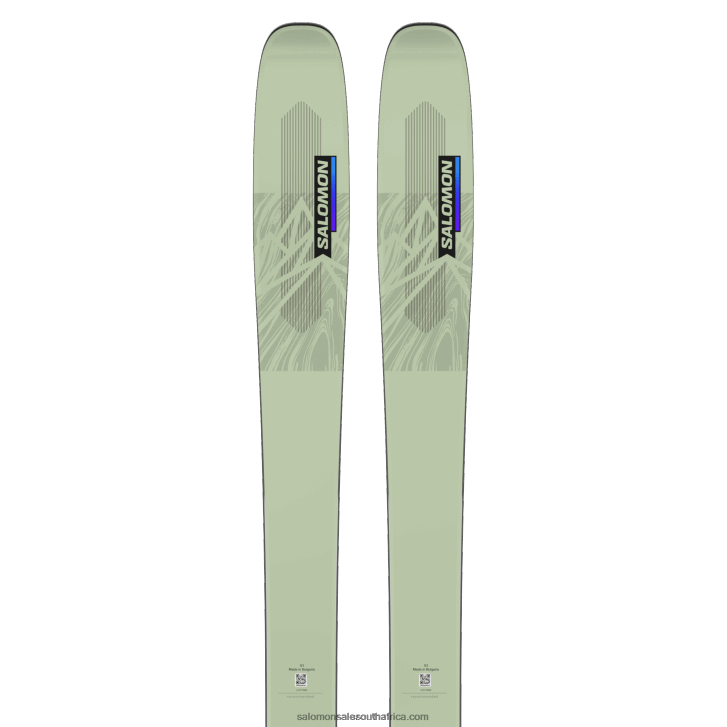 Salomon Womens All-Mountain Skis - Qst Lumen 98 JV8B481286 White Moss/Dusk Purple/Black