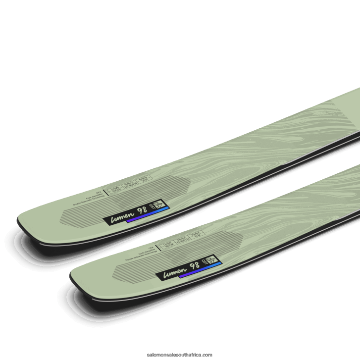 Salomon Women\s All-Mountain Skis - Qst Lumen 98 JV8B481286 White Moss/Dusk Purple/Black