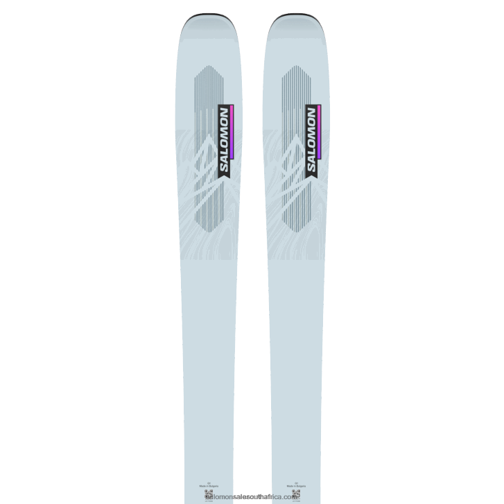 Salomon Womens All-Mountain Skis - Qst Lux 92 JV8B481016 Gray Dawn/Neon Pink/Black