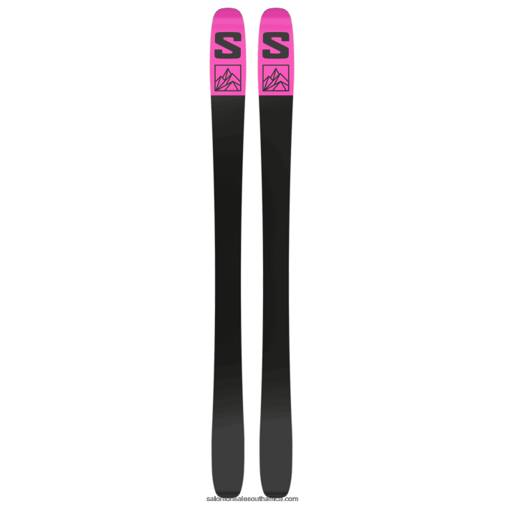 Salomon Women\s All-Mountain Skis - Qst Lux 92 JV8B481016 Gray Dawn/Neon Pink/Black