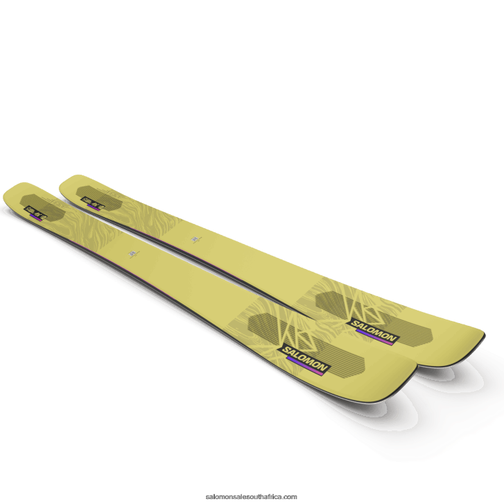 Salomon Women\s All-Mountain Skis - Qst Stella 106 JV8B481012 Yellow Pear/Neon Pink