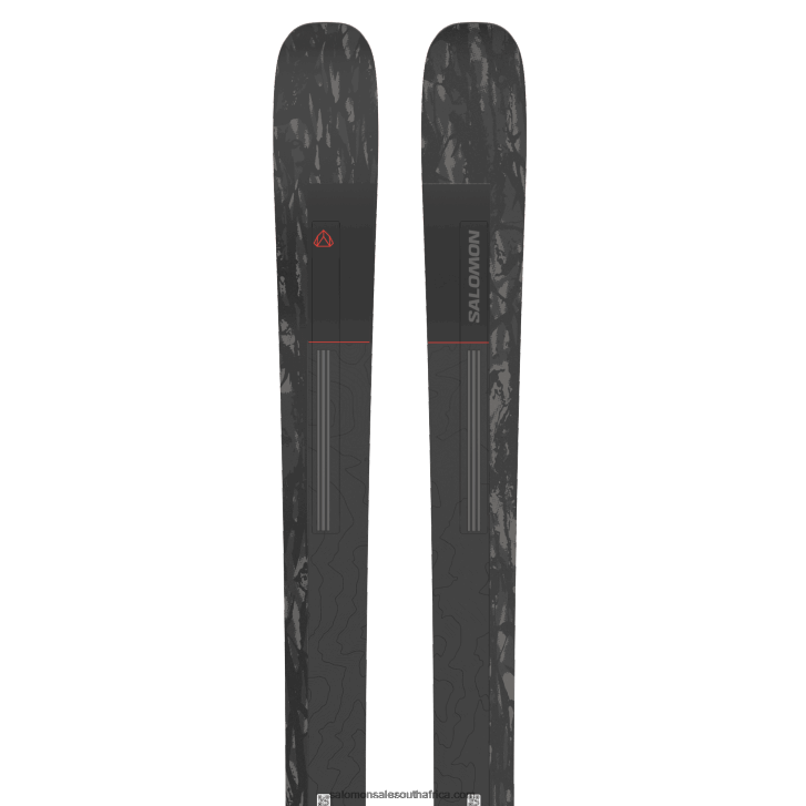 Salomon Womens All-Mountain Skis - Stance 102 JV8B481017 Black/Red