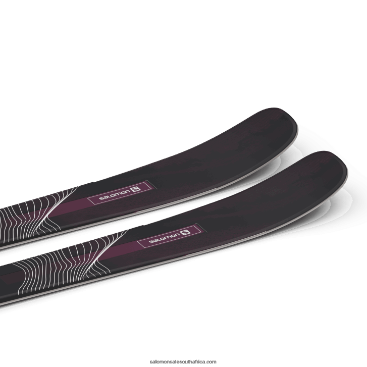 Salomon Women\s All-Mountain Skis - Stance 84 JV8B481003 Black/Bordeau