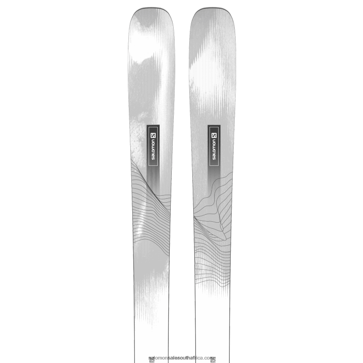 Salomon Womens All-Mountain Skis - Stance 94 JV8B481002 White/Black