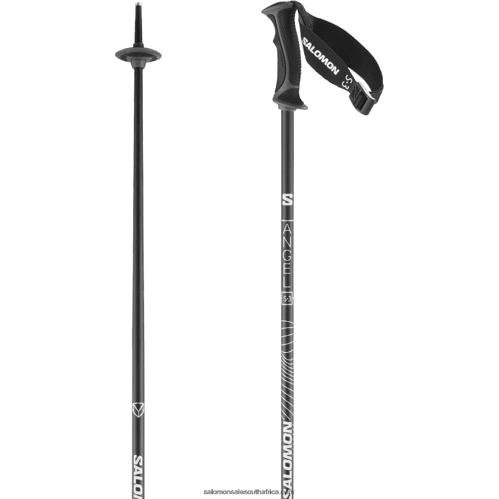 Salomon Womens Alpine Poles - Angel S3 JV8B481292 Black