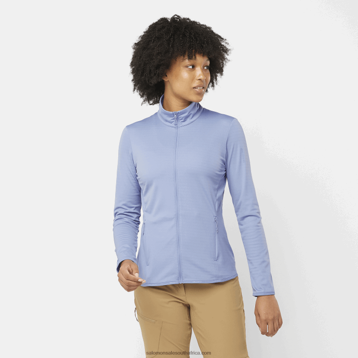 Salomon Womens Full Zip Midlayer Jacket - Essential Lightwarm JV8B48863 English Manor