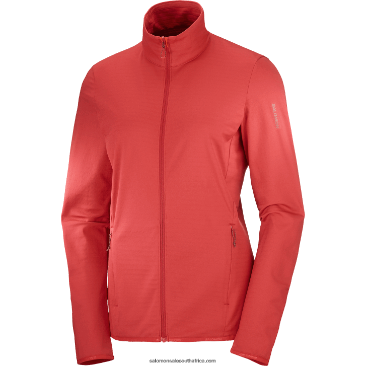 Salomon Women\s Full Zip Midlayer Jacket - Essential Lightwarm JV8B48868 Samba
