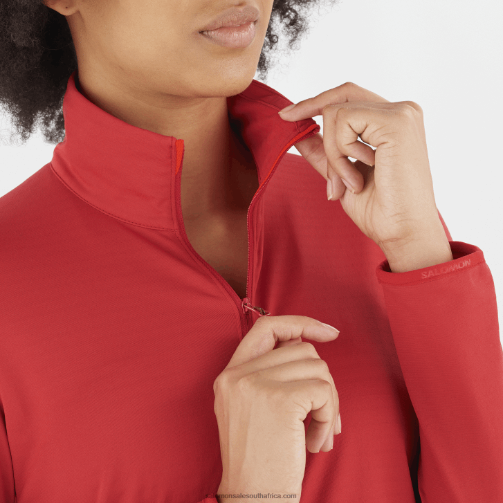 Salomon Women\s Full Zip Midlayer Jacket - Essential Lightwarm JV8B48868 Samba