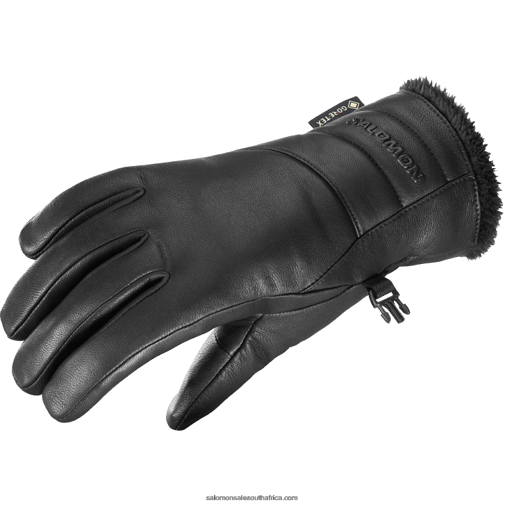 Salomon Womens Gloves - Native Gore-Tex JV8B48988 Deep Black