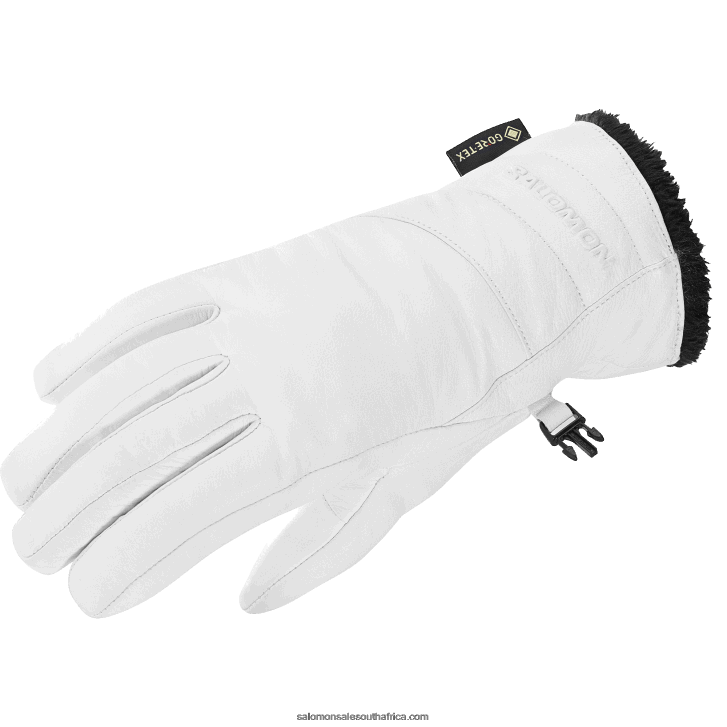 Salomon Womens Gloves - Native Gore-Tex JV8B48989 White