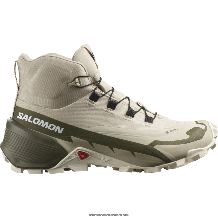 Salomon Womens Hiking Boots - Cross Hike 2 Mid Gore-Tex JV8B48736 Feather Gray/Olive Night/White