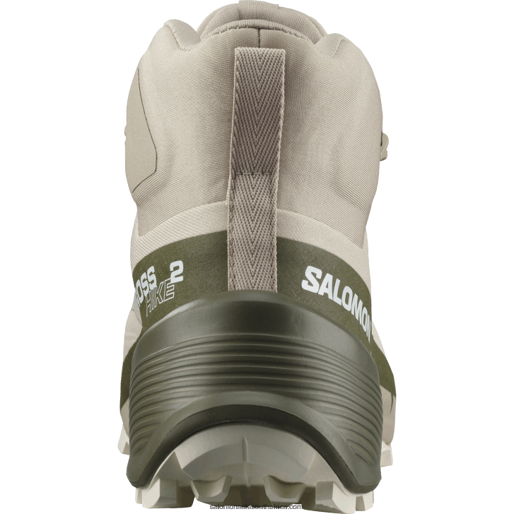 Salomon Women\s Hiking Boots - Cross Hike 2 Mid Gore-Tex JV8B48736 Feather Gray/Olive Night/White