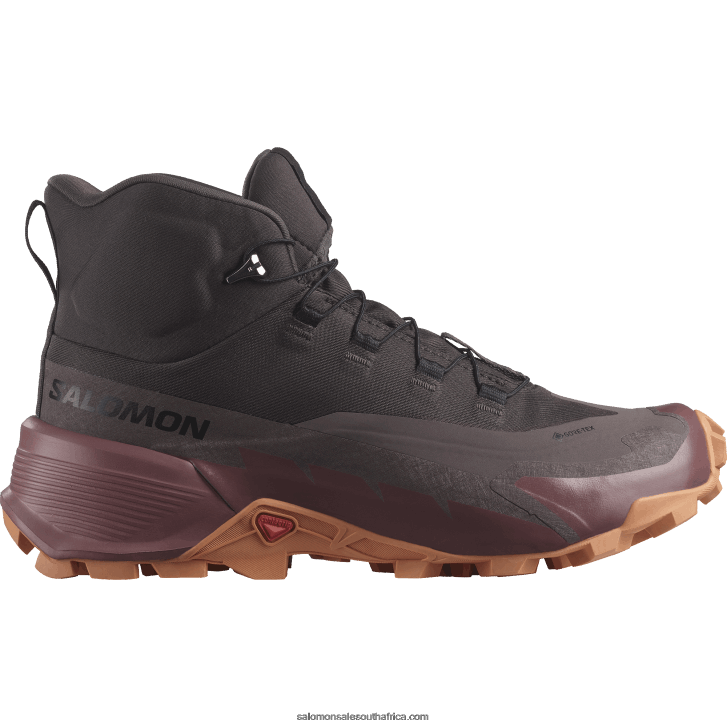 Salomon Womens Hiking Boots - Cross Hike 2 Mid Gore-Tex JV8B48737 Shale/Wild Ginger/Coral Gold