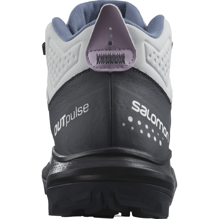 Salomon Women\s Hiking Boots - Outpulse Mid Gore-Tex JV8B481114 Arctic Ice/India Ink/Orchid Bloom