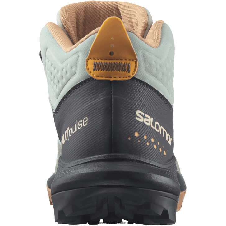 Salomon Women\s Hiking Boots - Outpulse Mid Gore-Tex JV8B481115 Wrought Iron/Ebony/Blazing Orange