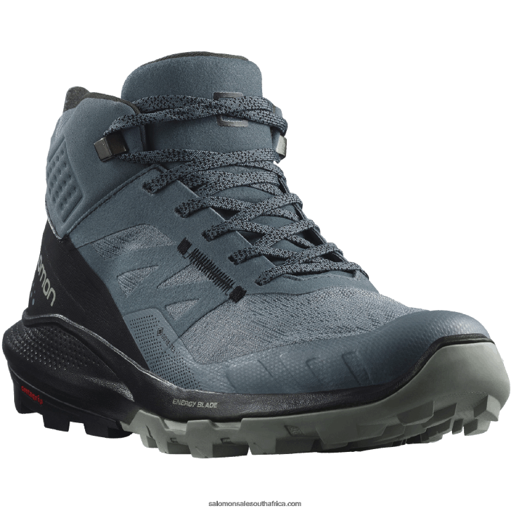Salomon Women\s Hiking Boots - Outpulse Mid Gore-Tex JV8B481116 Stormy Weather/Black/Wrought Iron
