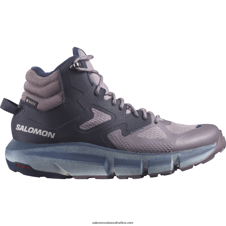 Salomon Womens Hiking Boots - Predict Hike Mid Gore-Tex JV8B481131 Quail/Night Sky/Astral Aura
