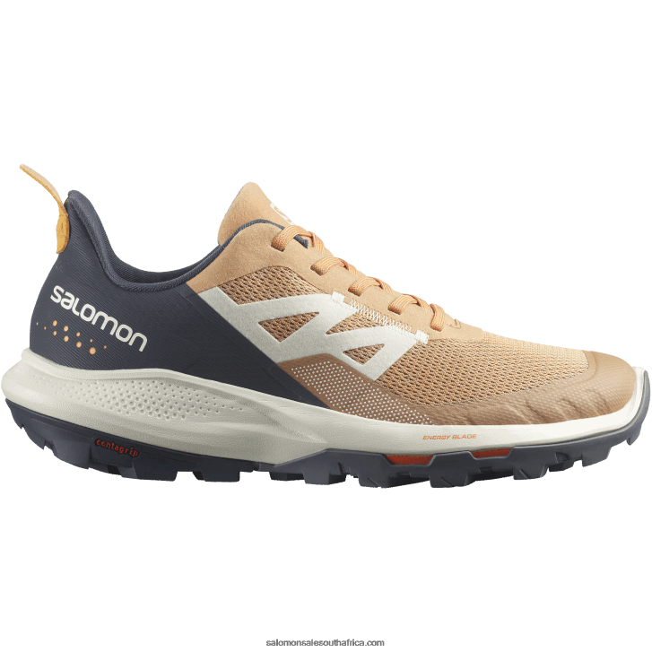 Salomon Womens Hiking Shoes - Outpulse JV8B481281 Fenugreek/Ebony/Blazing Orange