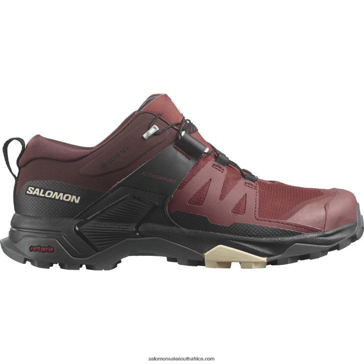 Salomon Womens Hiking Shoes - X Ultra 4 Gore-Tex JV8B481140 Madder Brown/Black/Bleached Sand