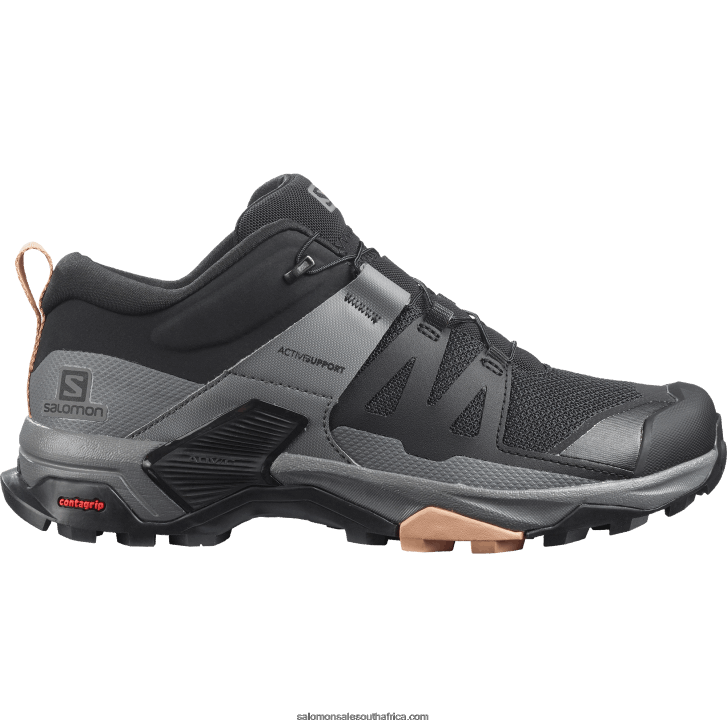 Salomon Womens Hiking Shoes - X Ultra 4 JV8B481119 Black/Quiet Shade/Sirocco