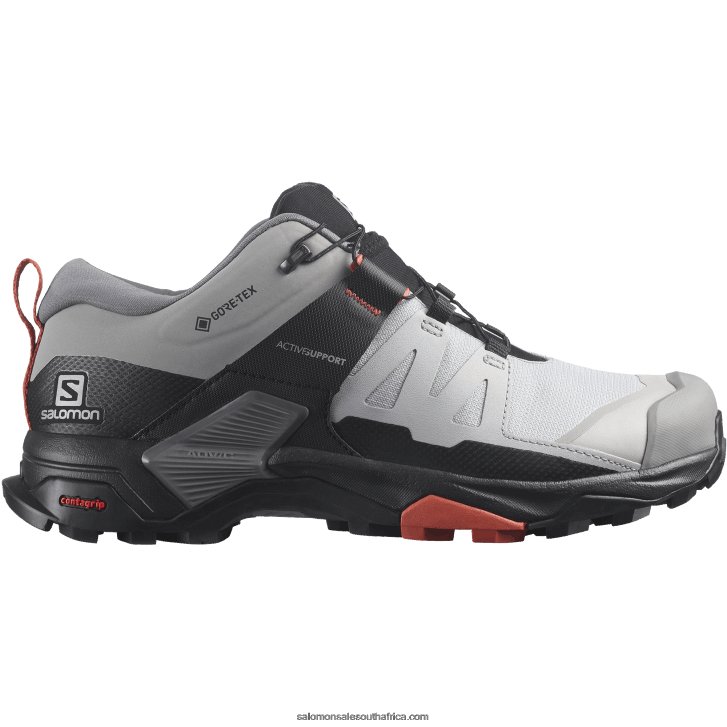 Salomon Womens Hiking Shoes - X Ultra 4 Wide Gore-Tex JV8B48739 Alloy/Quiet Shade/Burnt Sienna