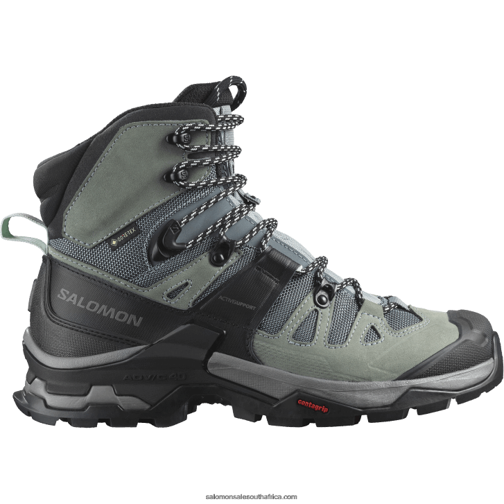 Salomon Womens Leather Hiking Boots - Quest 4 Gore-Tex JV8B481129 Slate/Trooper/Opal Blue