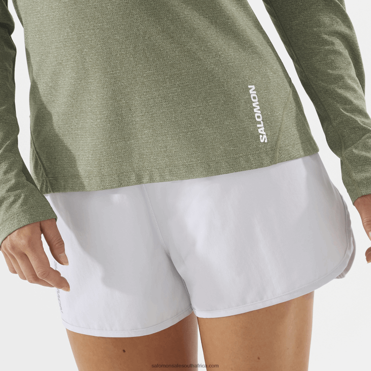Salomon Women\s Long Sleeve T-Shirt - Cross Run JV8B48915 Grape Leaf/Heather