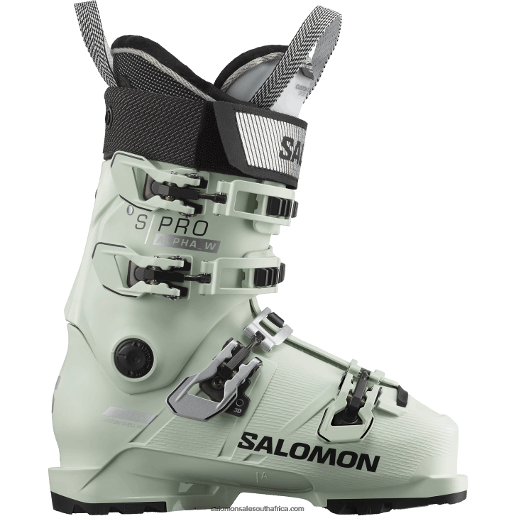 Salomon Womens On-Piste Boots - S/Pro Alpha 100 JV8B481028 White Moss/Silver/Black