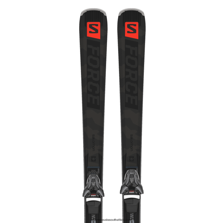 Salomon Womens On-Piste Ski Package - S/Force Ti80 (And Z12) JV8B481023 Black/Neon Coral/Castelrock