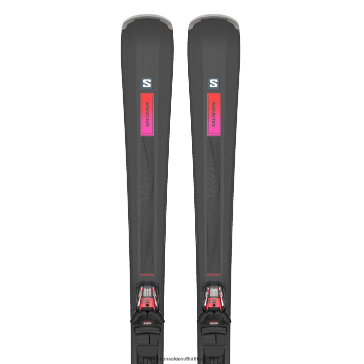 Salomon Womens On-Piste Ski Package - S/Max N 6 Xt (And M10) JV8B481022 Black/Red/Sugar Plum