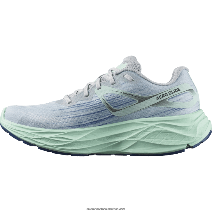 Salomon Women\s Running Shoes - Aero Glide JV8B481151 Pearl Blue/Yucca/Clematis Blue