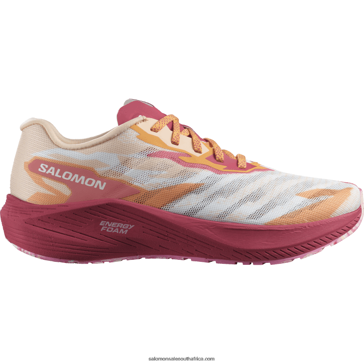 Salomon Womens Running Shoes - Aero Volt JV8B48753 Tender Peach/Virtual Pink/White