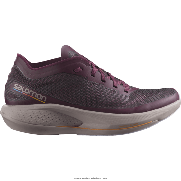Salomon Womens Running Shoes - Phantasm JV8B48743 Grape Wine/Quail/Purple Heather