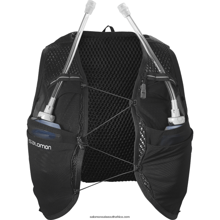 Salomon Women\s Running Vest with flasks included - Active Skin 8 JV8B48983 Black