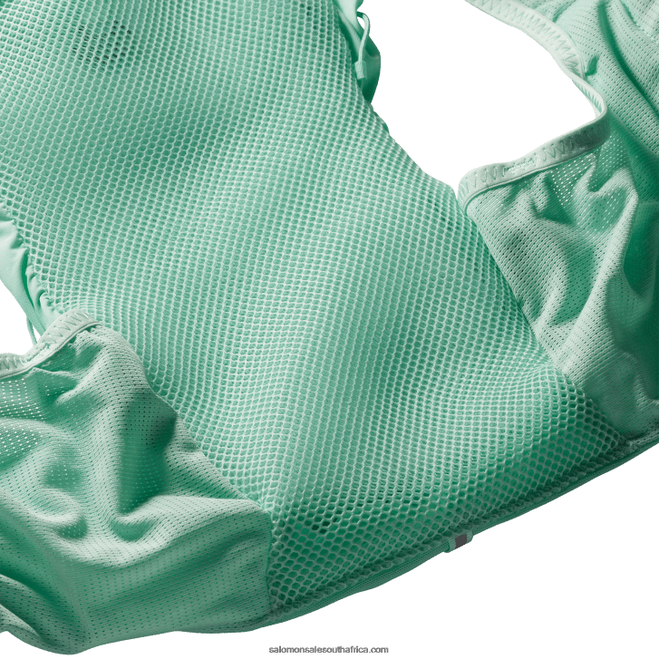 Salomon Women\s Running Vest with flasks included - Adv Skin 12 JV8B48965 Beach Glass/Ebony/Pool Blue