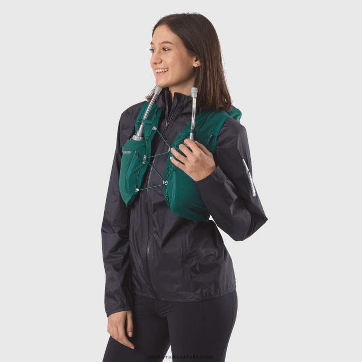 Salomon Womens Running Vest with flasks included - Adv Skin 12 JV8B48969 Pacific