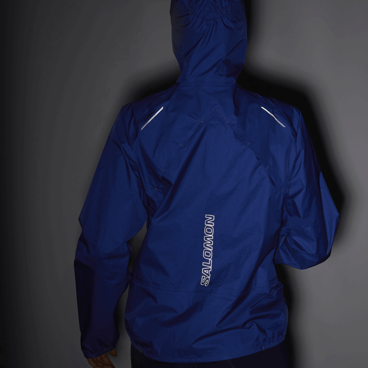 Salomon Women\s Shell Jacket - Bonatti Waterproof JV8B48842 Nautical Blue