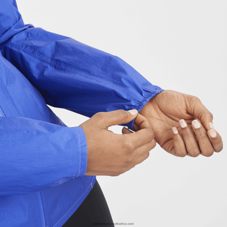 Salomon Women\s Shell Jacket - Bonatti Waterproof JV8B48842 Nautical Blue